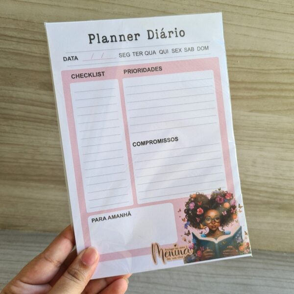 Planner Diário Menina Negra