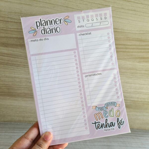 Planner Diário Tenha Fé
