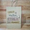 Sacolas Personalizadas de Papel Kraft - Dia das Mães