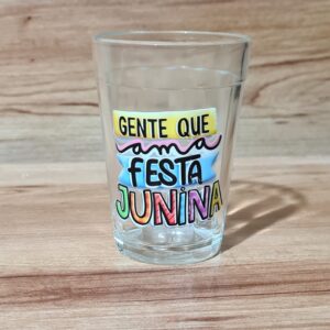 Copo Americano de Vidro Gente que Ama Festa Junina