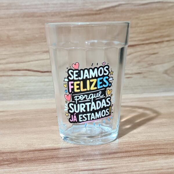 Copo Americano de Vidro Surtadas