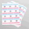 Folha de Papel Fotográfico Adesivo para Confecção de Balas Personalizadas ( folha já impressa)