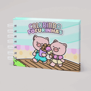 Livro de Colorir Colorindo Fofurinhas – Capa Porquinho Comida