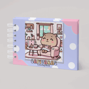 Livro de Colorir Capivara – Capa Lilás