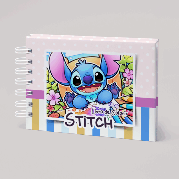 Livro de Colorir Sticth – Capa Pintando