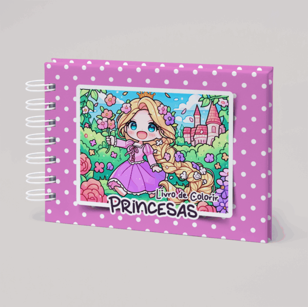 Livro de Colorir Princesas – Capa rosa