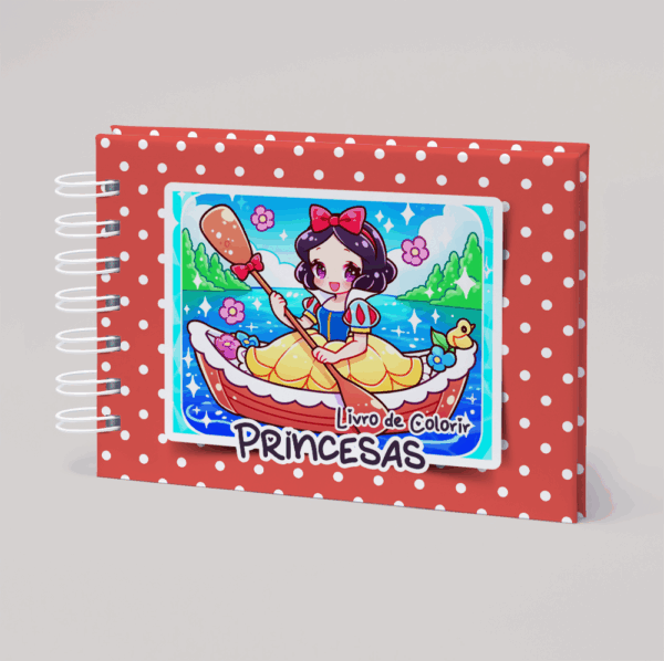 Livro de Colorir Princesas – Capa vermelha