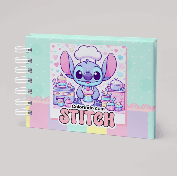 Livro de Colorir Stitch Menina – Capa azul