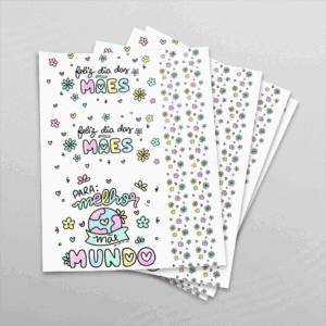 Estampa para Personalização de Caixa MDF de 15x15x10 - Dia das Mães