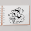 Livro de Colorir Cachorrrinho – Capa Kawaii Verde - Image 3