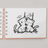 Livro de Colorir Gatinho – Capa Kawaii azul - Image 3