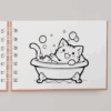 Livro de Colorir Gatinho – Capa Kawaii azul - Image 2