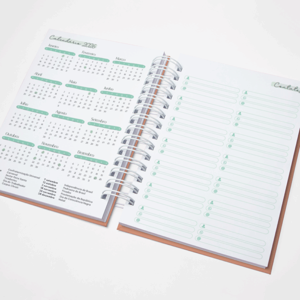 Agenda Agendamento de Serviço – Não Datado - Verde - Image 5