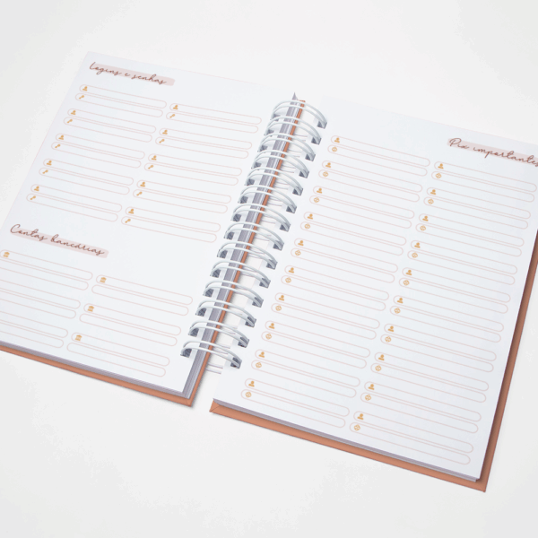 Agenda Agendamento de Serviço – Não Datado - Coral - Image 6