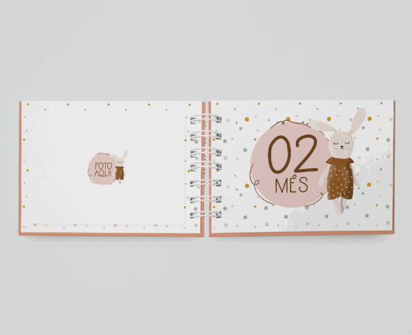 Álbum Mesversário Coelha Menina - Image 6