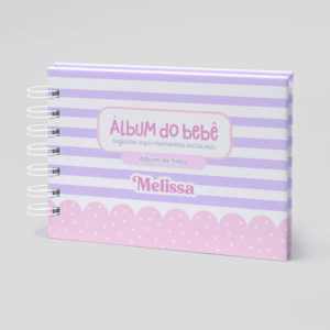 Álbum do Bebê Lilás e Rosa