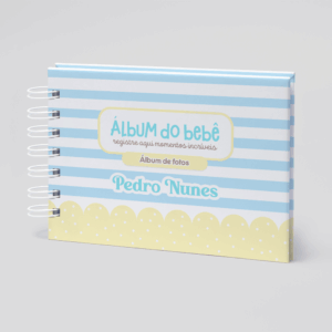 Álbum do Bebê Azul e Amarelo