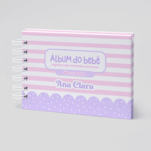 Álbum do Bebê Rosa e Lilás