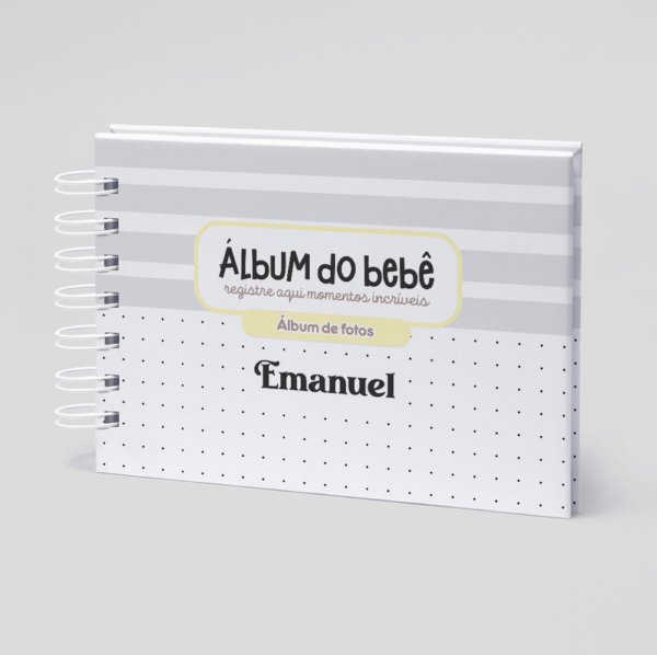 Álbum do Bebê Cinza