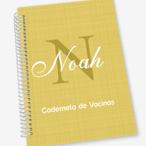 Caderneta de Vacina com Inicial e Nome