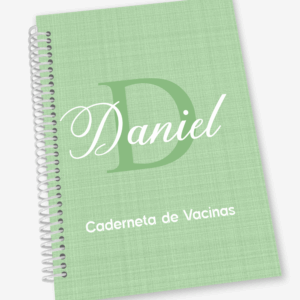 Caderneta de Vacina com Inicial e Nome