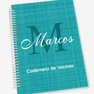 Caderneta de Vacina com Inicial e Nome