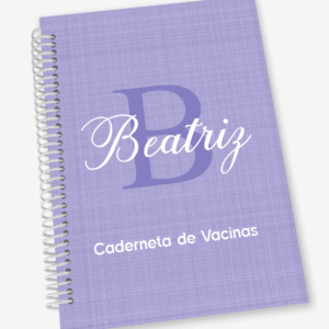 Caderneta de Vacina com Inicial e Nome
