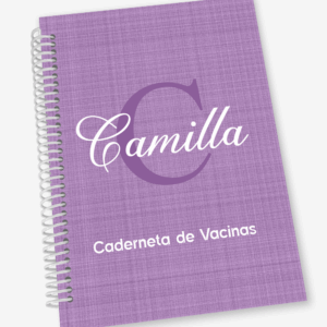 Caderneta de Vacina com Inicial e Nome