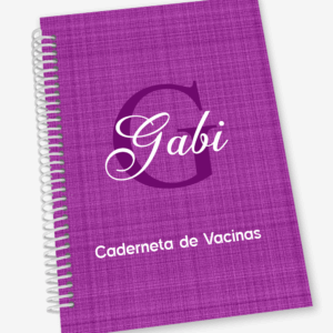 Caderneta de Vacina com Inicial e Nome