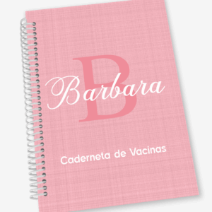 Caderneta de Vacina com Inicial e Nome