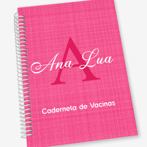 Caderneta de Vacina com Inicial e Nome