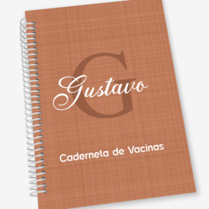 Caderneta de Vacina com Inicial e Nome