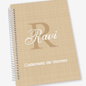 Caderneta de Vacina com Inicial e Nome