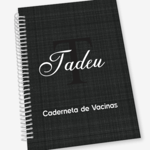 Caderneta de Vacina com Inicial e Nome