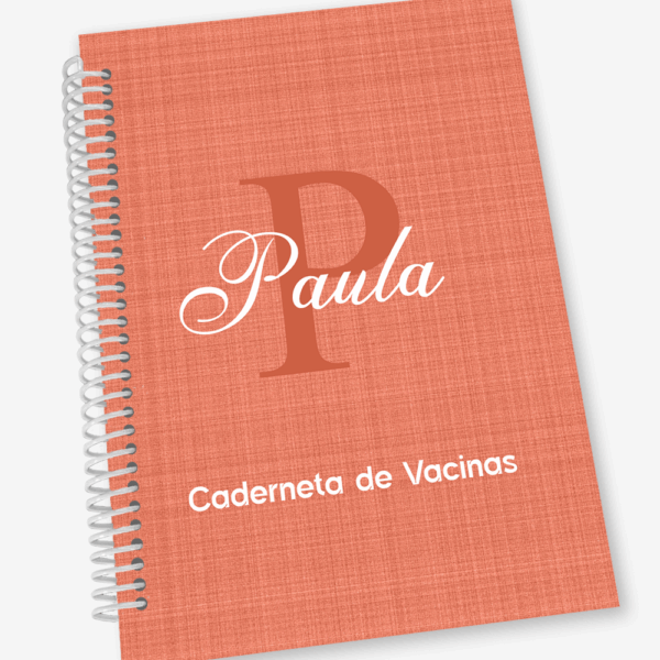 Caderneta de Vacina com Inicial e Nome