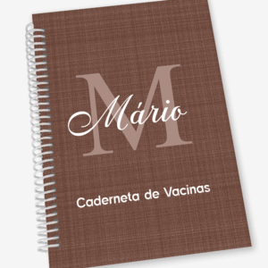 Caderneta de Vacina com Inicial e Nome