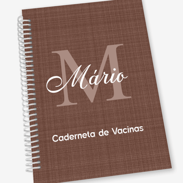 Caderneta de Vacina com Inicial e Nome