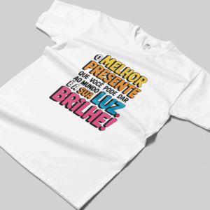 Camisa T-sthirt Brilhe - branca