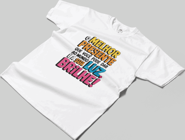 Camisa T-sthirt Brilhe - branca