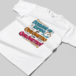 Camisa T-sthirt Um Quilômetro - branca