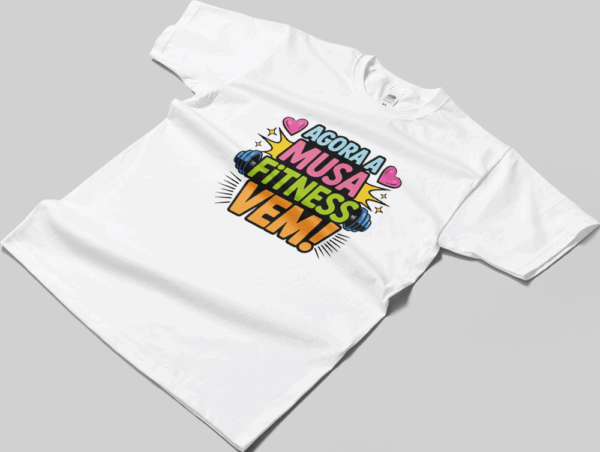 Camisa T-sthirt Musa Fitness - branca