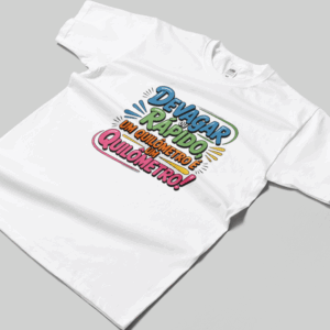 Camisa T-sthirt Um Quilômetro - branca