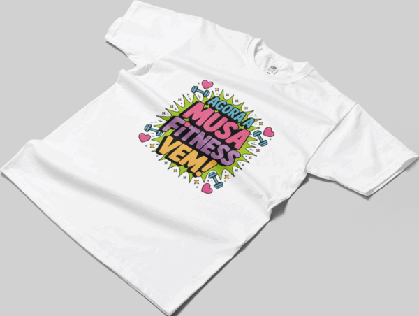 Camisa T-sthirt Musa Fitness - branca
