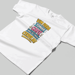Camisa T-sthirt Vim Tomar Café - branca