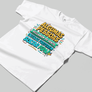 Camisa T-sthirt Soltar Pipa - branca