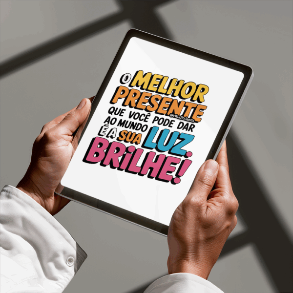 Arte Digital Lettering - Brilhe