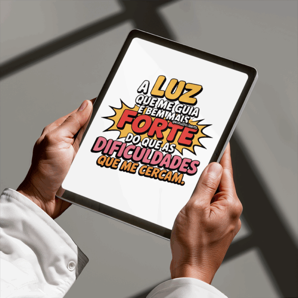 Arte Digital Lettering - Luz