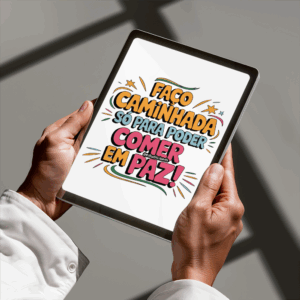 Arte Digital Lettering - Só pra Comer em Paz