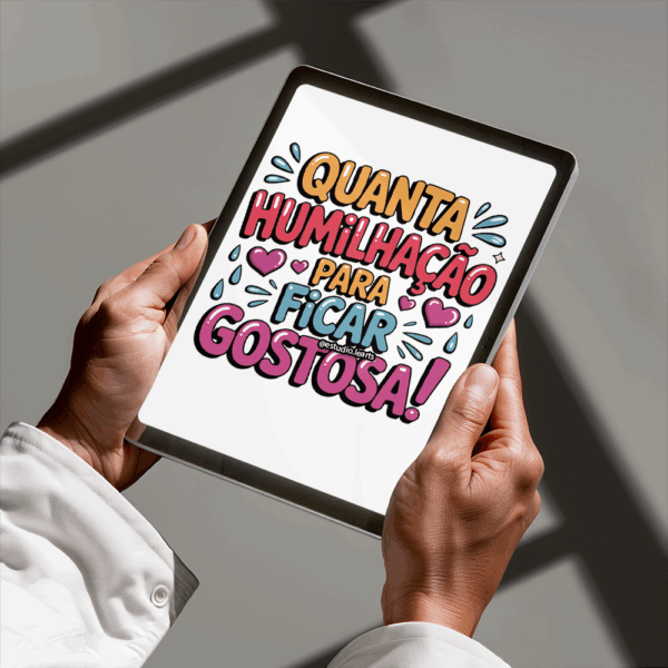 Arte Digital Lettering - Quanta Humilhação