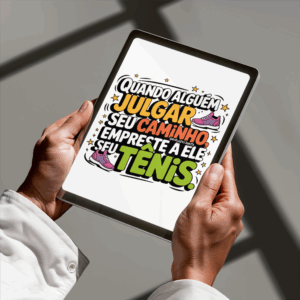 Arte Digital Lettering - Empreste seu Tênis